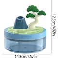 Miniatyrbilde 4 av 4: Mikro Landskap Luftfukter, med 320ml Vanntank, Justerbar Tåkemodus og Skiftende LED-lys, Automatisk Avstenging ved Tom Tank