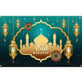 180x110cm Eid Baggrund Mubarak Dekorativ Baggrund