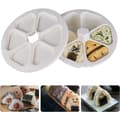Sushi Maker Onigiri Form Bento Form Sushi Maker för restauranger, hem, kontor, camping (vit)