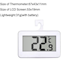 Miniatyrbild 2 av 5: [NT] Kyltermometer Kylskåpstermometer, 2-pack LCD Digital Kyl Frys Termometer Monitor