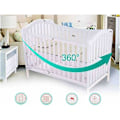 Miniatyrbillede 2 af 2: Universelt myggenet til babyseng 80 x 160 x 65 cm, hvid/NC/