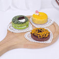 Miniatyrbilde 2 av 2: 250 stk 4 tommers hjerteformede kakebrett robuste runde kakebrett basebrett dessertbrett for bursdag bryllup (hvit)_ NN