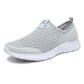 Miniatyrbillede 1 af 5: Vulkaniserede Sko Herre Sneakers Åndbare Herre Casual Skridsikre Loafers til mænd 2G2036 Lysegrå 46