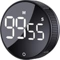 Magnetisk Digital Kökstimer - Stor LED-display, Nedräkning - För Matlagning/Bakning/Klassrum (Svart)