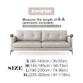 Miniatyrbild 2 av 5: Elastiskt överdrag för vardagsrum Enfärgat sofföverdrag Stretchöverdrag Hörn 1/2/3/4 Sits L-formad soffa Behöver Köpa 2st Grå--1st 1-sits 90-140cm