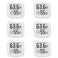 NA/6-pack Mini Digital Termometer Hygrometer Inomhus LCD-Skärm, A