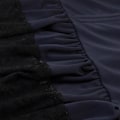 Pikkukuva 3 / 3: Naisten Vintage Retro Hame Goottilaistyylinen Pitsi Kiristysnyöri Ompelu Keskipitkä Hame Sininen M
