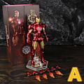 Miniatyrbillede 1 af 4: Zd Toys Marvel Iron Man Mk1 Mk2 Mk3 Mk4 Mk5 Mk6 Mk7 Mk42 Mk43 7&quot; Film Actionfigur Iron-man Mark 1 2 3 4 5 6 7 42 43 Legends C MK2 B - I æske