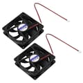2 stk. 92mm X 92mm X 25mm DC 12V 2-pin 65.01cfm Computer Kabinet CPU Køler Køleblæser