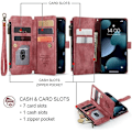 Miniatyrbillede 2 af 5: Caseme c30 floral cover til Samsung S23 rød rød red