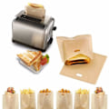 Miniatyrbilde 2 av 2: {NT} Toastlomme / Toastpose - 10-PACK Grillede smørbrød i brødristeren