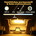 Miniatyrbillede 3 af 4: R7S LED 118mm Dæmpbar 1200LM, 20W R7S LED-pære Varm Hvid 3200K, Erstatning J7S Halogen 180W-200W Pære, R7S LED COB Højt Lineært Lys, 360° Stråle