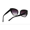 Miniatyrbillede 2 af 2: NN-Store solbriller inspireret af 2025 modetrends Sort Black one size
