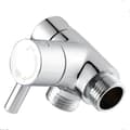 Duscharm Omledningsventil, Badrum Mässing G1/2 3-vägs Duschsystem Komponent Ersättning För Handhållen Fast Spray Duschhuvud A chrome plated