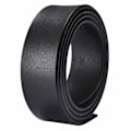Miniatyrbillede 1 af 5: 100% koskind Intet spænde 3,5 cm bredt bælte i ægte læder uden automatisk spændebælte Designerbælter Herre Høj kvalitet 3.5Black 110cm