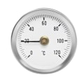 Miniatyrbillede 1 af 2: /Hc/Anlægningstermometer 0-120°C - Termometer Sølv