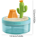 Miniatyrbillede 4 af 4: Mikro Landskab Luftfugter, med 320 ml vandtank, justerbar tågetilstand og skiftende LED-lys, automatisk vandfri slukning