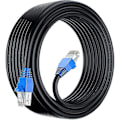 Miniatyrbillede 1 af 4: 50m Cat6 Udendørs Vandtæt Direkte Nedgravet Ethernet-Netværkskabel - Utp - Cca - 550 Mhz - Sort 50 Meter_ NN