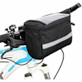 Miniatyrbillede 1 af 3: Multifunktionel cykeltaske Mountainbike Cykel Vandtæt - Stor kapacitet Foldbar MTB-styr taske Sort_NN