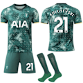 Miniatyrbilde 1 av 2: Tottenham Hotspur bortedrakt for barn og voksne 2024-2025, fotballdrakt nr. 21 Kulusevski XS