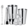10-delad cocktailset, barset, shaker 700 ml - Rostfritt stål Silver Silver