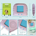 Miniatyrbillede 2 af 2: NN-224 engelske ord pædagogiske flashcards - Alfabet & Tal - Lærelegetøj til børn - Pink