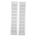 2 stk. Luftventilationsgitter Aluminiumlegering Rektangulær Ventilationsplade til Skabe Skoskab Garderobe 80x400mm
