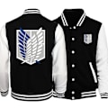Miniatyrbilde 1 av 4: Attack On Titan Baseball-uniform Anime Sportsklær for Menn Løs Overdimensjonert X-5xl Sportsklær Personlighet Lommejakke Mannlig 5xL_ NN