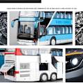 Miniatyrbillede 5 af 5: Legeringsbusmodel Dobbeltdækker Sightseeingbus HVID