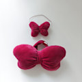 Pikkukuva 7 / 7: /NC/Vaatteet Vain Generation Labubu Vaatteet Riipus Labubu Enkeli Rusetti Nuket Sarjakuva Lelu Tyyli Vaatetus Lumimies Vaatetus 2(Rose red big bow set,No dolls)