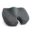 Miniatyrbilde 1 av 5: Kontorstolpute Ekstra Stor Memory Foam Sittepute, Ergonomisk Sittepute for å Lindre Isjias og Smerter Forårsaket av Langvarig Sitting black/NT/