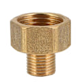 Miniatyrbillede 2 af 3: 1/2 Hun til 1/4 Han Lige Kobber Reducer Messing Rørfittings-WELLNGS/NT/