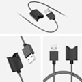 Miniatyrbilde 2 av 3: Typ C-grensesnitt ladekabel for Vuse Alto magnetisk lader ledning universell design 45 cm (grå Typ-WELLNGS/NT/