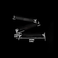 Miniatyrbilde 2 av 2: Rektangulær glasslysekrone med prismedråper for belysning 63mm 2 hull_ NN