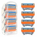 Miniatyrbild 3 av 4: 16-pack 5-bladiga rakhyvelkassetter för män för Gillett