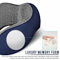 Miniatyrbillede 1 af 5: [NT] U-formet pude Memory Foam Rebound Nakkestøtte til rejser Fly Sove