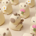 Miniatyrbillede 3 af 5: Capybara Natlampe Sød Squishy Silikone Børnelampe Dæmpbar Dyre Sengelampe