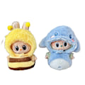 Miniatyrbilde 2 av 7: /NC/Kreativ Design Tegneserie LABUBU Anim-temakostymer Nydelig Blind Box LABUBU Plysjdukke med Biehai-drakt 2