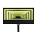 Miniatyrbillede 1 af 5: LED bilnøgleholder vægmontering med bevægelsessensorlys Infinity Mirror Design til hjemmekontor garage sort