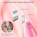 Miniatyrbillede 3 af 3: Hundetrimmer til poter, genopladelig kæledyrsmaskine til trimning af hår omkring poter, øjne, ører (pink)