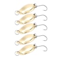 Miniatyrbild 2 av 2: 10 st Fiskedrag Wobbler Drag Skeddrag Konstgjorda Metalldrag Krokar (Guld, 2,5g) 0.1