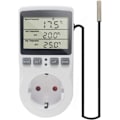 Miniatyrbilde 1 av 5: KETOTEK 230 V Temperaturregulatoruttak med sensor, digital termostatuttak med timer, uttakstermostat tidsinnstillingsbryter for drivhus, akvarier,
