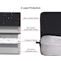 Miniatyrbillede 2 af 2: [NT] Laptopfodral 13.3 tommer canvas Sort