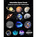 Miniatyrbillede 2 af 4: 13 i 1 Planetarium Galaxy Projektor, 8k Stjerneprojektor med Timer, Nebula Stjerne Natlampe til Børn Voksne, Soveværelse Loftindretning, Hjemmebiograf, Birt White_ NN