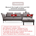 Miniatyrbilde 3 av 5: Elastisk trekk for stue, ensfargede sofatrekk, stretch-trekk, hjørne 1/2/3/4 seter L-form sofa, trenger kjøp av 2 stk. Vinrød--1 stk. 1-seter 90-140cm