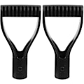 Miniatyrbilde 1 av 2: 2-pakning 3 cm plastspadehåndtak D-håndtak for snøskuffe rake spade snørydding hageredskaper