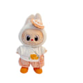 Pikkukuva 6 / 7: /NC/LABUBU VAATTEET, Labubu Vauvan Vaatteet, Puuvilla Nukke Pusero Jouluhattu Nukke Puku, Käsintehdyt Nukkevaatteet Orange three-piece white kd shoes