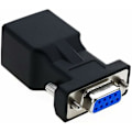 Pikkukuva 1 / 2: RJ45 - RS232, DB9 9-nastainen sarjaportti uros - RJ45 naaras Cat5e/6 Ethernet/LAN-jatkoadapteri (naarasliitin)/NC/