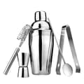 5-Piece Cocktail Set, Bar Set, Shaker 700ml - Stainless Steel