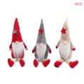 |NN|3 st/set God Jul Lång Hatt Svensk Tomte Plysch för Dockprydnader D